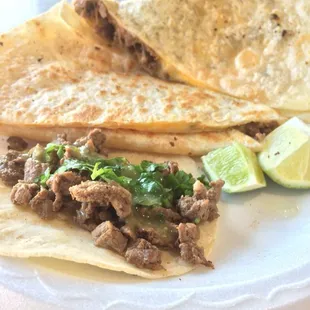 I asked for a Carne Asada Quesadilla and seriously I want to throw a party just so I can eat from these guys again.