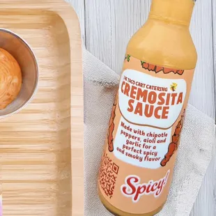 One of our signature sauces "Cremosita" pairs well with Fish, Shrimp &amp; Chicken!