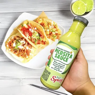 Our famous Picosita Sauce is available for purchase!