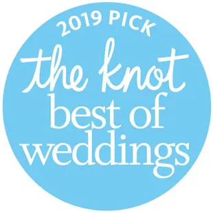 The Knot Magazine "Best of Weddings" Award 2019