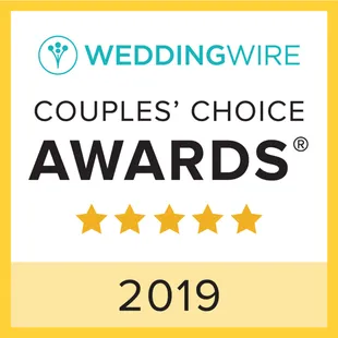 WeddingWire Magazine Couple's Choice Award 2019