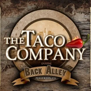 a menu for the taco company