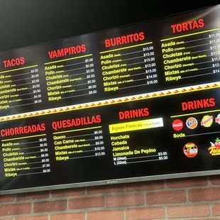 Menu as of 07/18/24