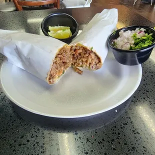 Carne Asada Burrito and Chuleta Torta!! Muy Sabroso!!