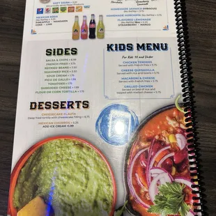 burritos and wraps, menu
