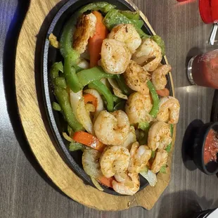 Shrimp Fajitas