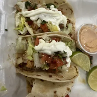 Shrimp tacos