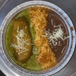 Chile relleno plate.