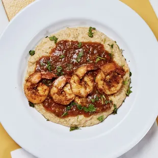 Mexi-Shrimp n Grits w/Chorizo Gravy