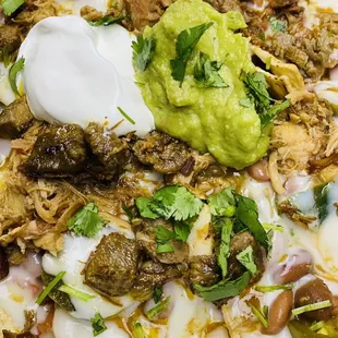 Steak Nachos (guacamole added)