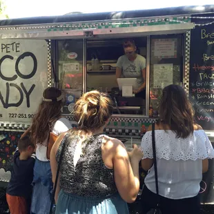 The truck. So nifty with the chalkboard paint to change the menu!