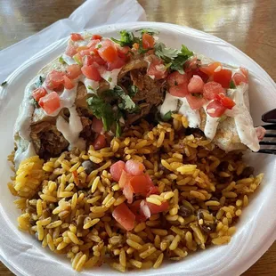 Crunch Wrap with Spanish Rice