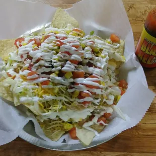 Fully loaded nachos
