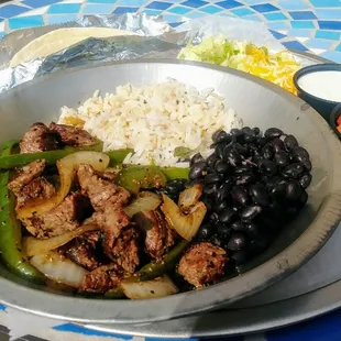 Steak Fajitas! Melt in your mouth tender :)