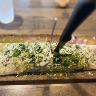 Burrito Chile Verde and all its beauty!!!