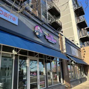 the outside of the building