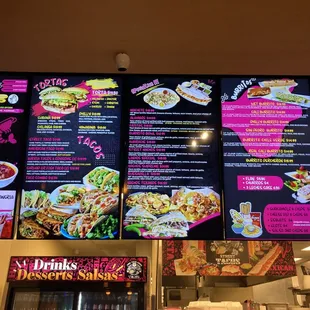 Huge menu