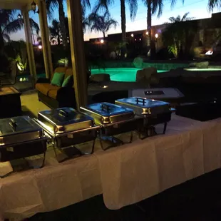 Street tacos catering by the pool is a great way for your guest to enjoy your next event.