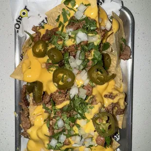 Asada nachos