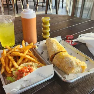 Burrito and Taco Combo.