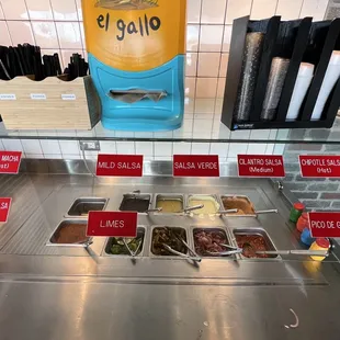 Salsa station