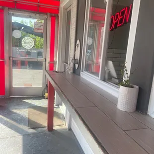 the entrance