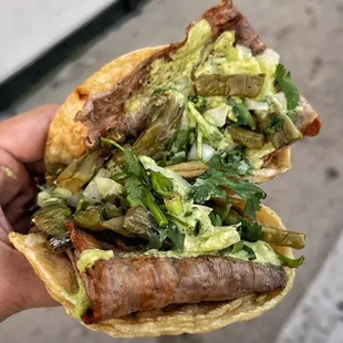 Cesina Tacos with Cactus (IG: @foodwithbros)