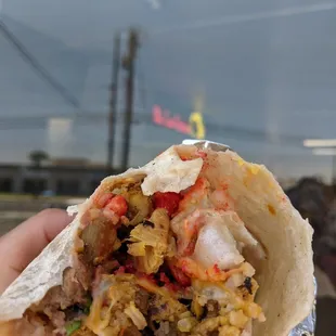 Hot Cheetos Burrito