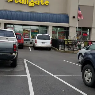 outside