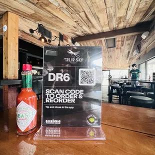 When you visit, find your favorite seat and scan the QR code at your table to see what we have on the menu.