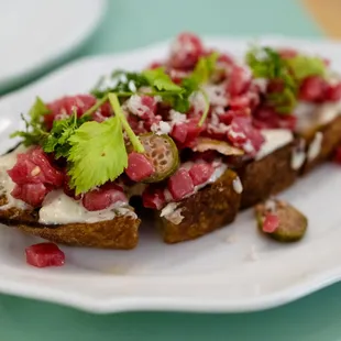 crostini (carne cruda)