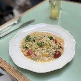 Summer squash risotto