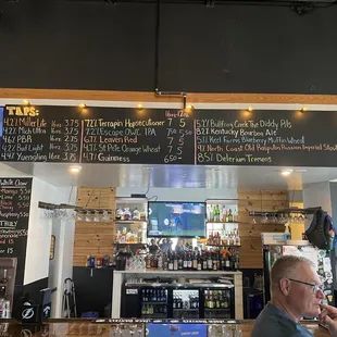 Impressive beer selection on tap
