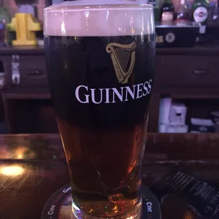 A lovely well poured Black &amp; Tan at &quot;the TAM&quot; or a Sam &amp; Guinness and for you European folks a Half &amp; Half.... Bottoms up Mate.