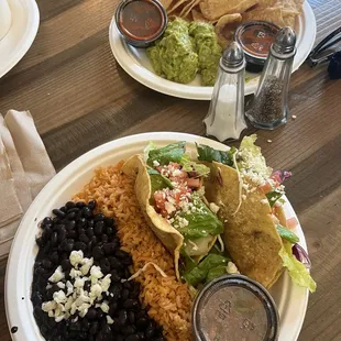 Soft Chicken Taco Plate