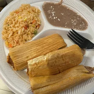 Pork Tamale Plate