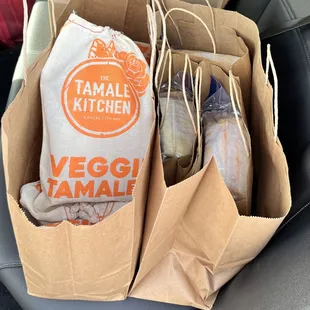 A vegan tamale made with pure vegetable shortening, organic vegetable broth and filled with fresh vegetables. Oh my!