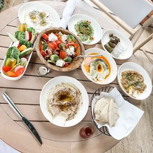 Pikilia Dips and Greek Salad!