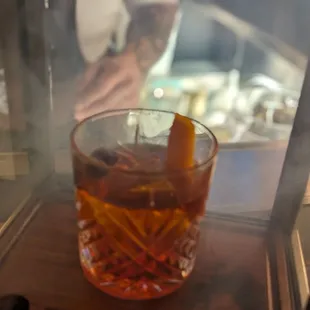 Old fashioned cocktail
