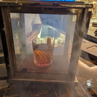 Old fashioned cocktail