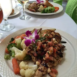 Bruschetta chicken. Absolutely delicious.