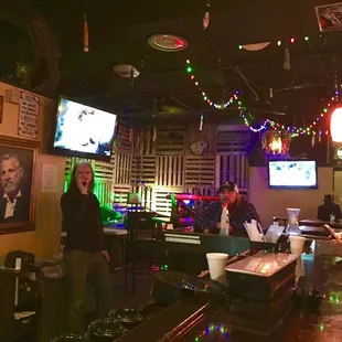 people sitting at the bar