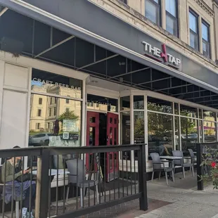 Beer menu at The Tap, Bloomington