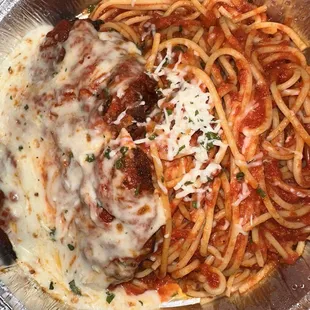 Chicken Parmigiana Pasta, amazing!