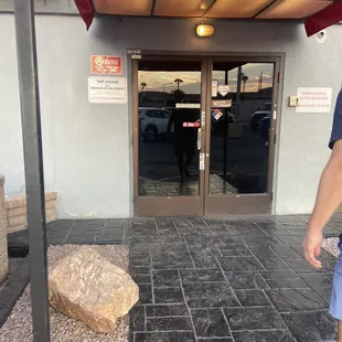 Outside