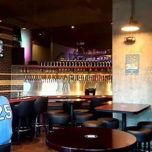 Fantastic bar area with fun trivia nights but speakers ensure you only hear about the trivia