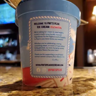 The wrong ice cream - no label for what kind it is