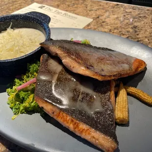 Barely smoked trout