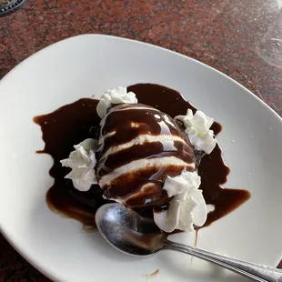 Brownie and Ice Cream