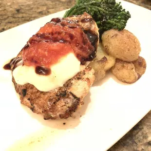 Caprese chicken, just ask to eat salt instead